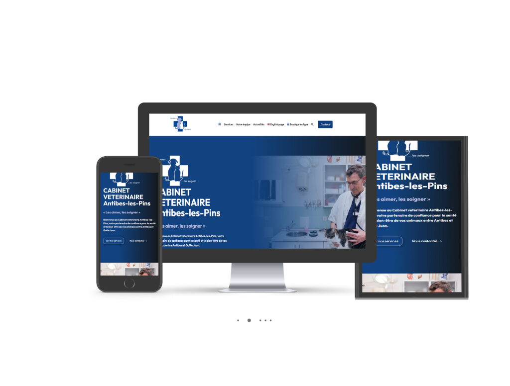 Site Internet veterinaire Vetaction Antibes les pins