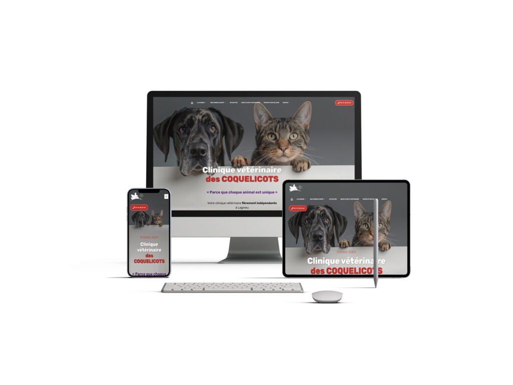 Site web vétérinaire coquelicots